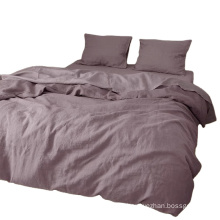 100% Hemp 170gsm bedding sets quilt cover bedsheet set